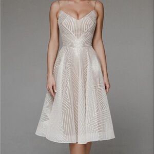 THALASSA - SPARKLY MID LENGTH PARTY DRESS